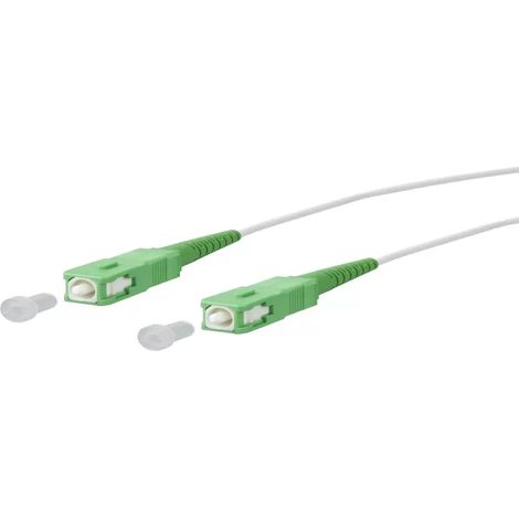 Metz Connect OpDAT Patchkabel SC APC/SC APC OS2 weiß, 3,0 m 151P7EAEA30E (1/2)