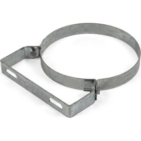 MAKA Collare Pesante Fisso Canale Aria Zincato Staffa a Muro Ø 200 mm (1/5)