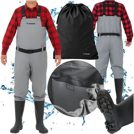 Stivali da pesca, taglia 41, impermeabili, altezza torace