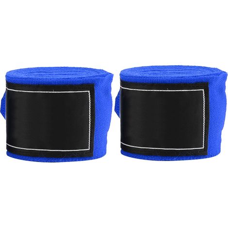 2 Bandes Élastiques 2,5m pour Boxe, Muay Thai, MMA et Taekwondo - Bleu (1/5)