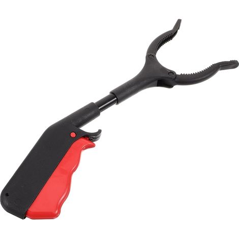 Black Trash Grabber, Ergonomic Long-Handled Paper Picker (1/5)