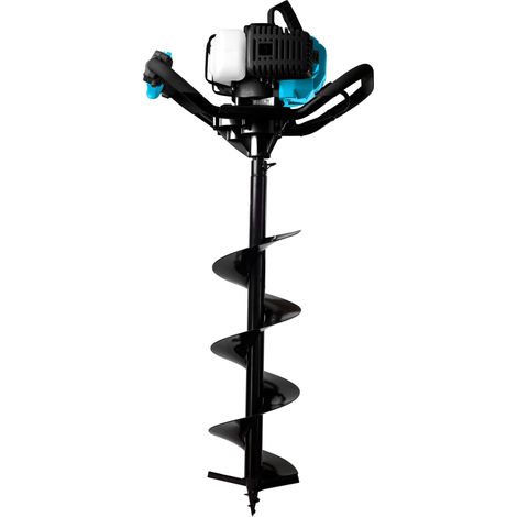 Leman – Tarière thermique 52cc – Moteur 2 temps 2,3 CV – Trous jusqu'à 20 cm – 3 mèches 800 mm – LOTAR052 (1/6)