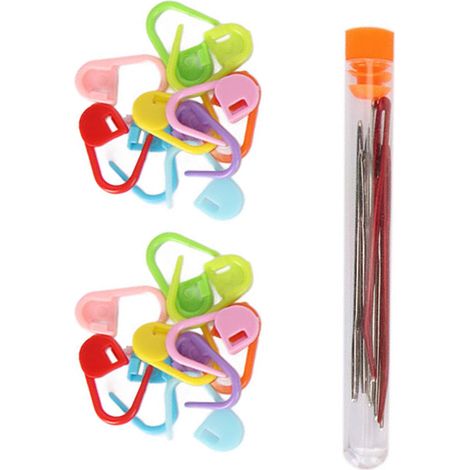 Lot de 5 crochets géants ergonomiques en plastique lisse, tailles assorties, pour la confection de tapis et d'écharpes. (1/5)