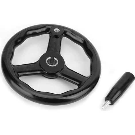 Volant rotatif en bakélite 200 x 18 mm avec poignée pour tour et fraiseuse, accessoires de tour (1/5)