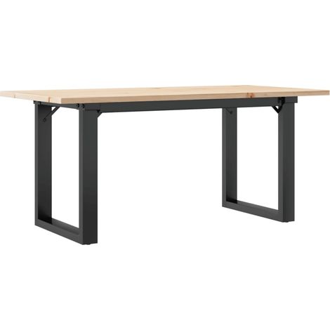 Maison Exclusive - Couchtisch O-Gestell 90x40x45cm Massivholz Kie