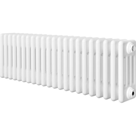 Radiatore Tradizionale 4 Colonne Orizzontale Bianco 300 x 1010 mm (1/5)