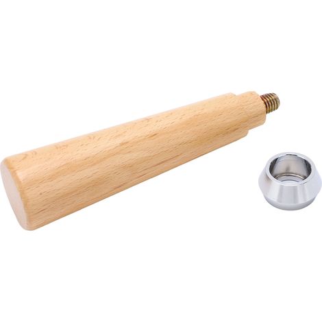 Porte-filtre à café M10 avec poignée en bois, prise en main confortable et fonctionnement stable, idéal pour cafés, boutiques et particuliers. (1/5)