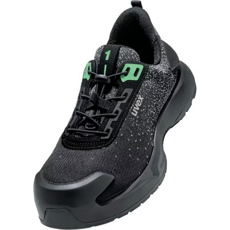 uvex Halbschuhe 1 x-craft S1 PL schwarz grün Weite 11 Gr. 43 (1/5)