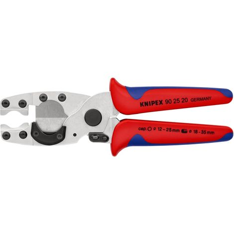KNIPEX 90 25 20 Rohrschneider für Verbund- und Schutzrohre mit Mehrkomponenten-Hüllen verchromt 210 mm
