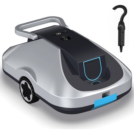 Robot Piscine sans Fil, Robot aspirateur Piscine sans Fil, 220Min d’Autonomie, Retour Automatique, Filtration Ultra-Fine, Navigation Intelligente, Compact et Portable pour Piscines Hors Sol 230 m² (1/5)