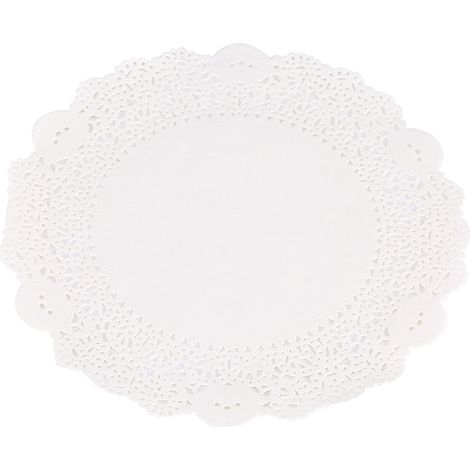 180 Pièces Papier Dentelle Décoratif Napperons Ronds 24 cm, Set Artisanat Mariage Fête, Sous-Gâteau Festif Décoration (1/5)