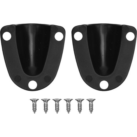 Couvercle de ventilation de câble de fil marin, coque de palourde de bateau en plastique multifonctionnelle avec 6 vis pour Yacht noir (1/5)