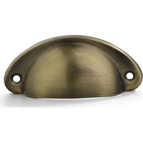 Bronze brossé-Poignee de meuble cuisine, 20 pièces poignée meuble, bouton de meuble, poignet meuble, poignee de meuble cuisine en fer courbé pour décorer des coiffeuses, des tiroirs, des meubles (1/5)