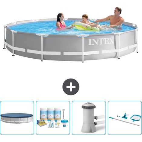 Intex Piscine Prism Frame Ronde - 366x76 cm - 5-pièces SCB7 (1/5)
