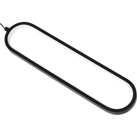 Beyamis Lustre simple 18 W, suspension moderne à LED 3 températures de couleur, 85-265 V, noir, pour chambre ou salon. (1/5)