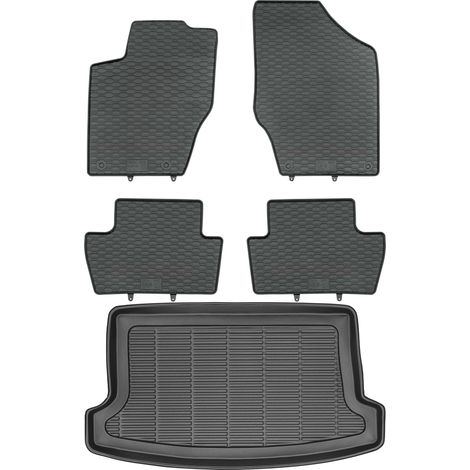Peugeot 307 SW / Kombi de 2002 a 2007 SET - Alfombrillas de goma para coche + alfombrilla para maletero (1/5)