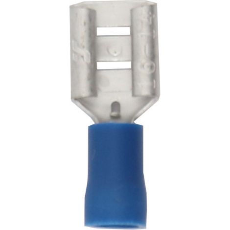 Cosses plates femelles bleues 6,35 mm - Sachet de 1000 (1/2)