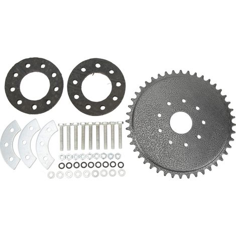 Pignon 44 dents avec kit de montage 9 trous, meilleure performance de transmission pour moteur à essence 50 cc 66 cc 80 cc