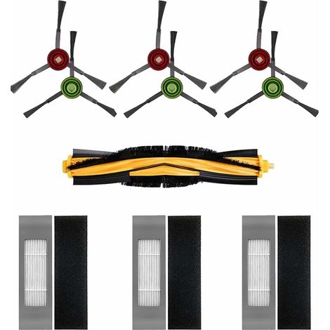 Kit de rechange pour filtre à brosse pour aspirateurs Ecovacs DEEBOT OZMO T8 (1/5)