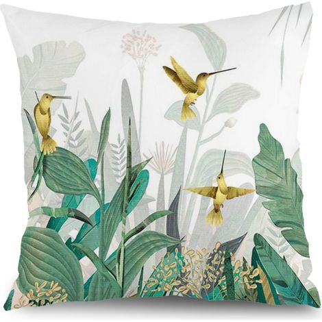 Housses de coussin extérieur floral, décoration terrasse maison,50×50cm (1/5)