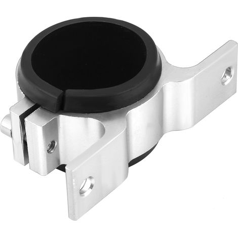 Support de montage pour pompe à carburant automobile en alliage d'aluminium 50 mm, support à clip pour filtre unique, argent (1/5)