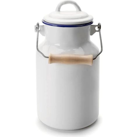Brocca per latte ibili 8411922436204 bianco 1 litro acciaio smaltato