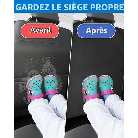 protections de siège arrière de voiture pour enfants - Protection de dossier - Oxford - Protection arrière de siège contre la saleté - Universel pour (1/3)