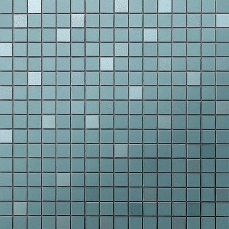 Mosaïque effet Enduit Bleu Brume 1,7x1,7 cm Quadra 30,5x30,5x0,85 cm Mat Calviro - Mur intérieur (vendu par carton de 0,558 m²) - RO'MA CARRELAGE