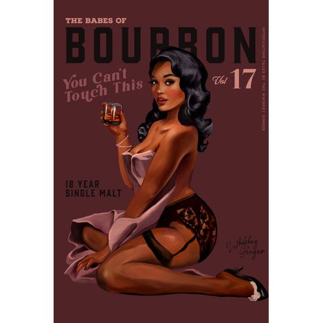 Tableau sur toile ambiance bourbon vintage 30x45 cm - Impression sur Toile Murale Décorative - Image imprimée en HD sur Toile - Toile sur Châssis en Bois FSC - Fabriqué en France (1/5)