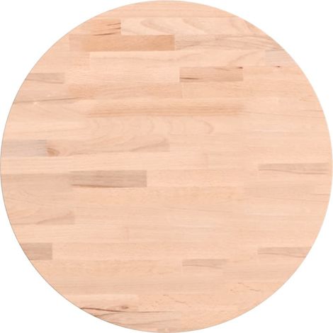 Dessus de table Dessus de bureau Plateau de table Ø40x4 cm rond bois massif de hêtre