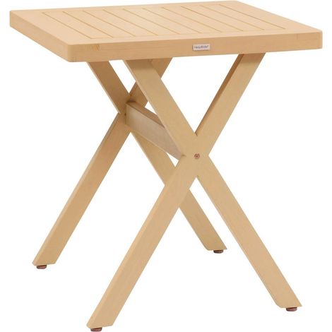 Tavolo da giardino xenia a 2 posti in eucalipto 70x70cm - Hespéride (1/5)