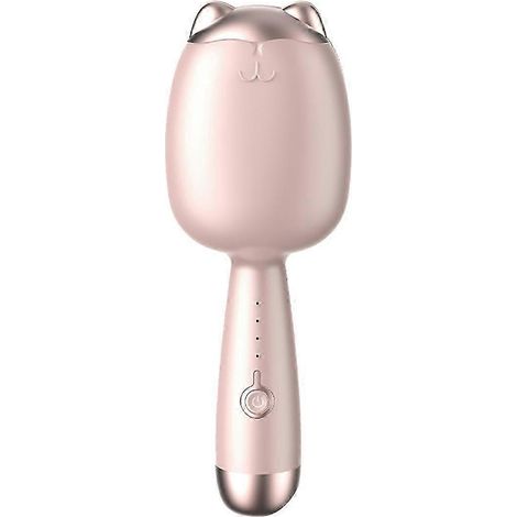 Fer à friser en forme de griffe de chat avec plaque chauffante en S dorée - Chauffe rapide en 30 secondes et boucles express en 5 secondes - Rose (1/4)