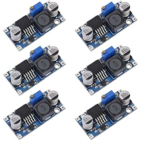 DC-DC Convertisseur Abaisseur LM2596 Buck Converter 3,2-40V à 1,25-35V Alimentation Réglable Module 6 Piéces (1/4)