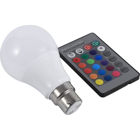 Ampoule Led RGB - 16 Couleurs Et 4 Modes - Télécommande Sans Fil - Culot E27 E14 B22 E26 - 85V-265V (1/3)