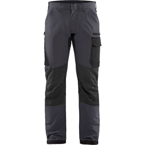 Pantalon de maintenance stretch 4D 1422 - Gris moyen/Noir XS - FR(38) - SE(C44) - Standards (1/4)