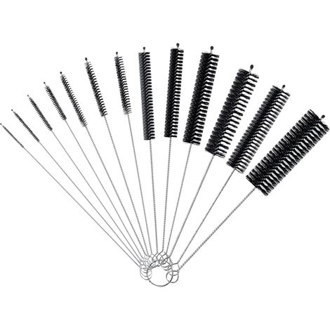 13 Pcs Tube Brosse de Nettoyage, Goupillon Paille, Goupillon Nettoyage à Paille Petites, Brosse de Nettoyage pour Bouteille, Goupillon Bouteille, pour Bébé Biberon Paille e Bouilloire Clavier (1/5)