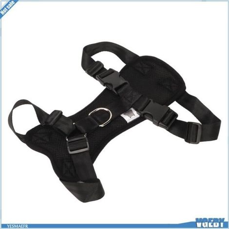 VGEBY Harnais voiture chien avec ceinture de sécurité - Réglable, respirant, pratique XL (1/5)