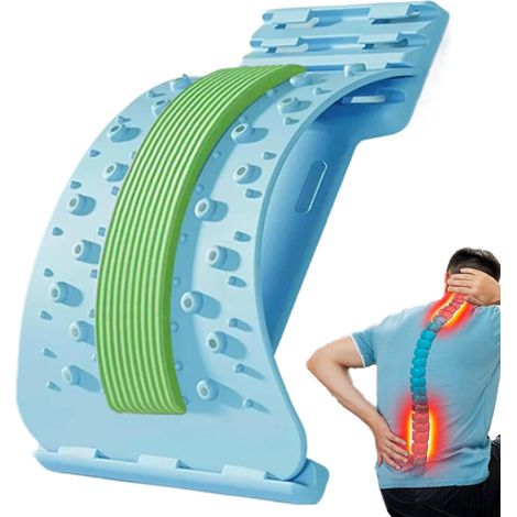Étireur de dos réglable à 3 niveaux Étireur de planche arrière Masseur antidérapant pour relâcher les muscles, exercice de récupération du corps, exercices de récupération du corps, femmes (1/5)