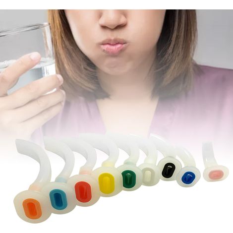 Tube Oropharyngé à Usage Unique, 9 Tailles, Couleurs Variées, Structure Souple pour Voies Respiratoires (1/5)