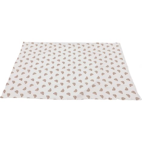 Couverture Bébé 130x90cm Imprimé Mignon Coton Doux pour Nouveau-né Voyage Maison Tête d'Ours (1/5)