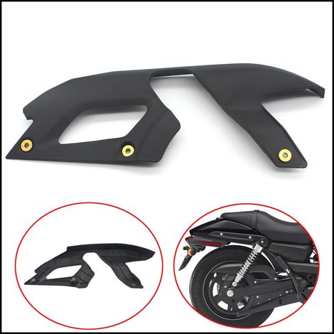 Fits Harley-Davidson XG750 and XG500 modified road motorcycles, 2015-2019 models, upper drive belt and chain guard/cover.