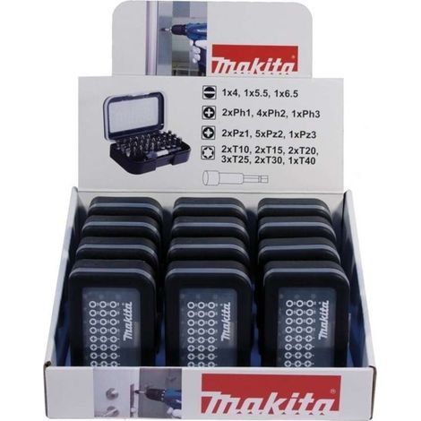 Makita - Set da 31 bit per trapano, 12 pezzi D-30667-12 (1/2)