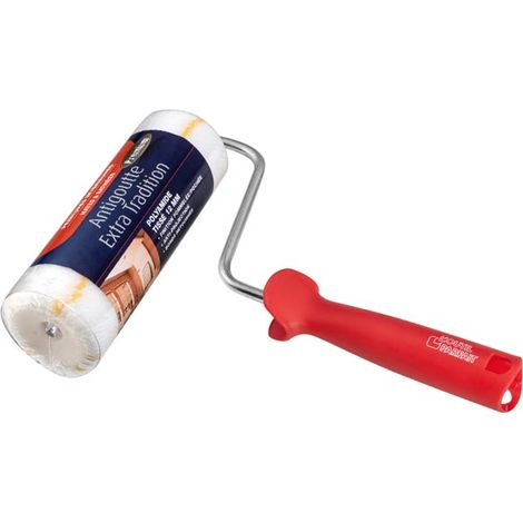 L'Outil Parfait – Manchon pour rouleau 180mm – Polyamide tissé 12mm – Anti-projection – Bonne couverture – Système Clip