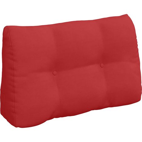 Coussin de Dos Rouge 80 x 24 x 50 cm tissu (1/5)