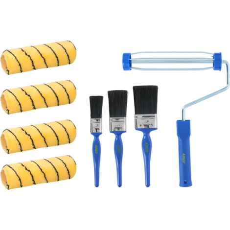 Maler Set 8-tlg. Farbroller Farbwalzen Pinsel (1/2)