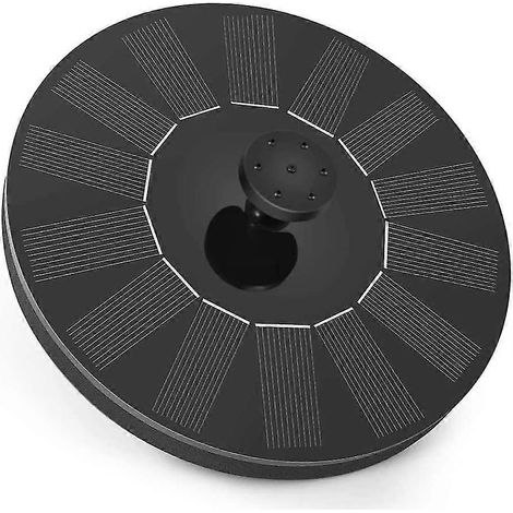 Pompe De Fontaine Solaire Flottante Avec 6 Busse Hauteur 20-70 cm, Durchmesser 16 cm Noir (1/3)
