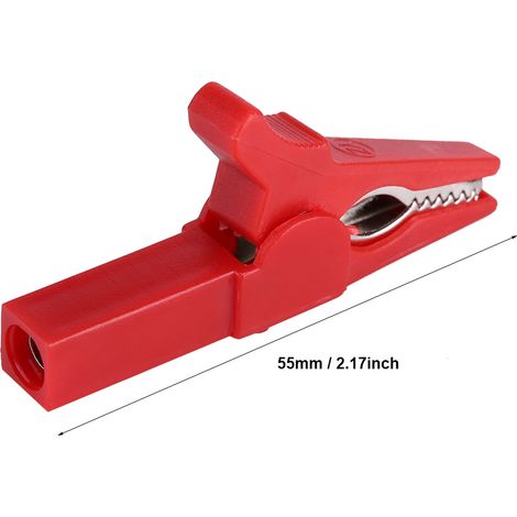 Vollisolierte 55-mm-Krokodilklemme zum Testen von Fahrzeugbatteriekabeln (rot) (1/5)