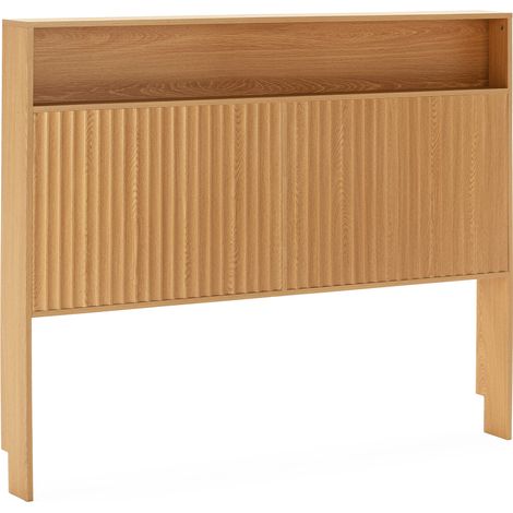 Testata letto Lluvia 165 cm con contenitore colore Rovere