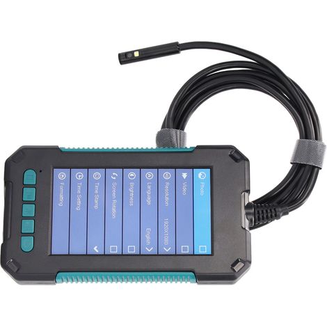 Digitales Endoskop mit 8-mm-Objektiv, 4,3-Zoll-IPS-Bildschirm, industrielle Inspektionskamera mit LED-Beleuchtung, 5 V DC, 10 Meter / 32,8 Fuß (1/5)