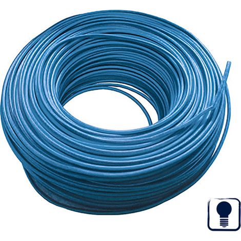 Halogenfreies Elektrokabel 1,5 mm² Blau 200 m PVC-Draht H07Z1-K Beleuchtungskabel (1/5)